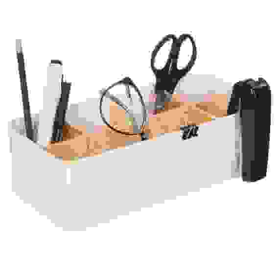 Органайзер для хранения универ. &quot;Идиллия&quot;, 27,2x13,2x8,4 см, пластик, каучуковое дерево, белый VETTA