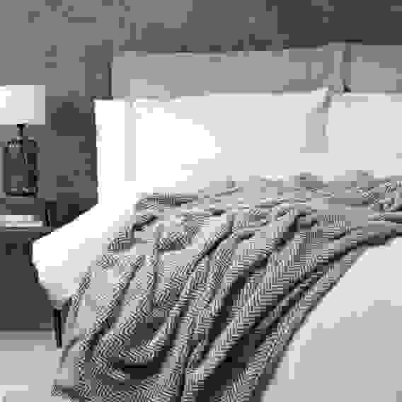 Плед микрофибра, 180х200см, 230гр/м, серый PROVANCE