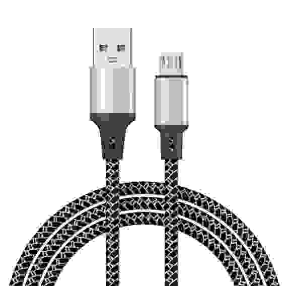 Кабель для зарядки Футбол Micro USB, 1м, 2А, 2 цвета, пакет FORZA