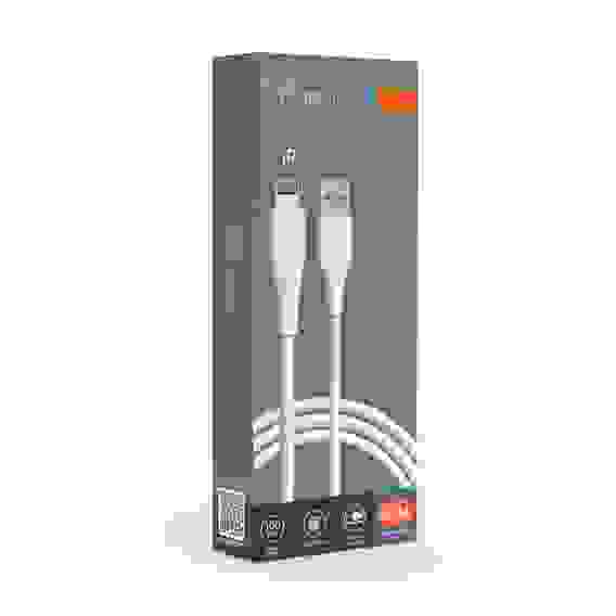 Кабель для зарядки Классик iP, 1м, 2.4A, белый BY