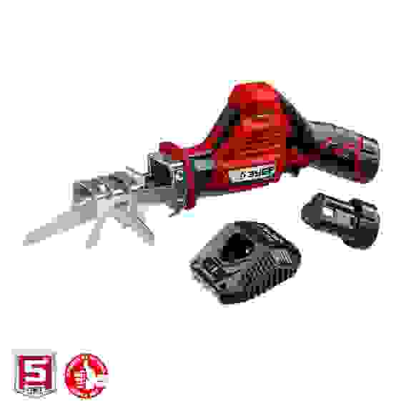 Пила сабельная аккум. ЗУБР СПЛ-125-22 (2 АКБ (2Ач), 12В, 80мм)