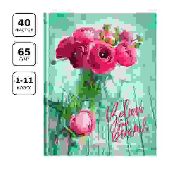 Дневник 1-11 кл. 40л. (твердый) BG &quot;Верь в мечты&quot;, глянцевая ламинация