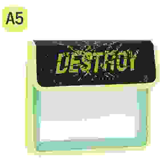 Папка для тетрадей 1 отделение А5 ArtSpace &quot;Destroy&quot;, пластик, на липучке