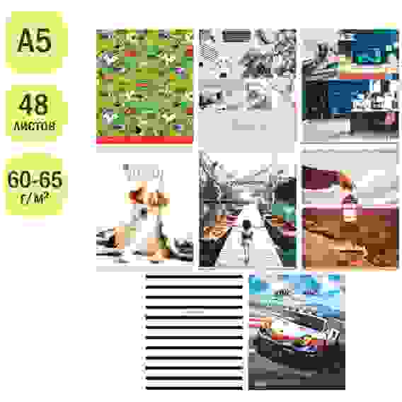 Тетрадь 48л., А5, линия ArtSpace \"Микс. Ассорти\"
