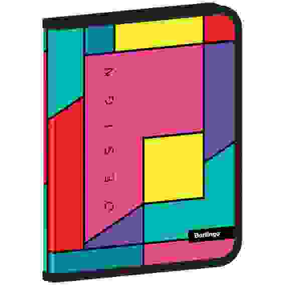 Папка на молнии Berlingo &quot;Color Block&quot; А5+, 600мкм, с рисунком