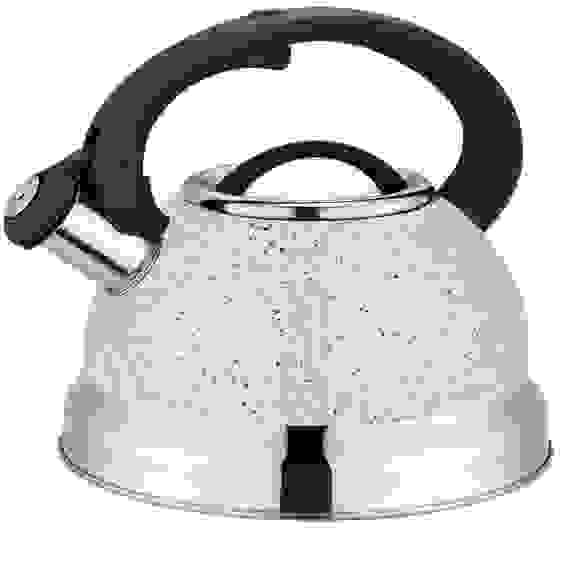 Чайник 2,5л со св индук БЕЛЫЙ МРАМОР