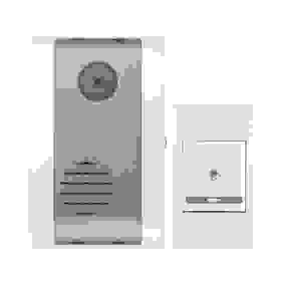 Звонок беспр. аналог. дверной (бел.-сер. 36 мелод. с индик. 2х1,5В АA дист. 80м) DBB-A-003 EKF Basic