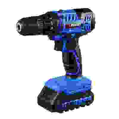 Дрель-шуруповерт акк. Рокот ДША-20, 20В, бесщ., 2,0 А*ч, 0-400/0-1500 об.мин, LED подсветка, кейс