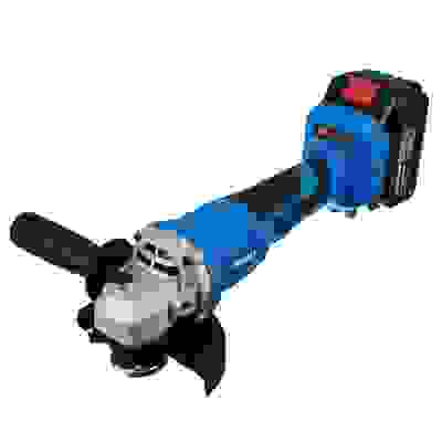 Углошлифмашина Аккум УШМ-125/21В, Li-On, 4А*ч, 2 АКБ, 0-8000об, быстр.зарядка, кейс. РОКОТ