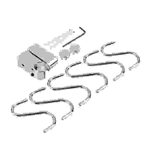 Комплект Рейлинг 60см + 2 держателя + 2 заглушки + 6 крючков хром сталь, 28-03-00 ARTEX