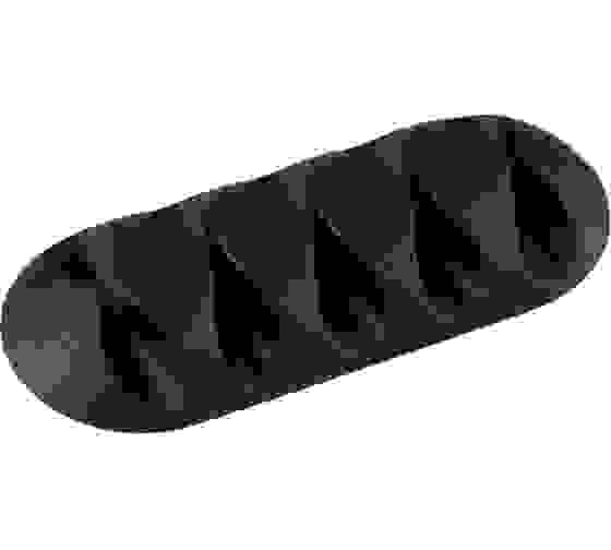 Держатели для 5 проводов на клейкой основе, цвет-черный, 2 шт