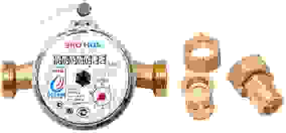 Счетчик воды универсальный ЭКО НОМ СВ 15-110 +КМЧ с обратным клапаном