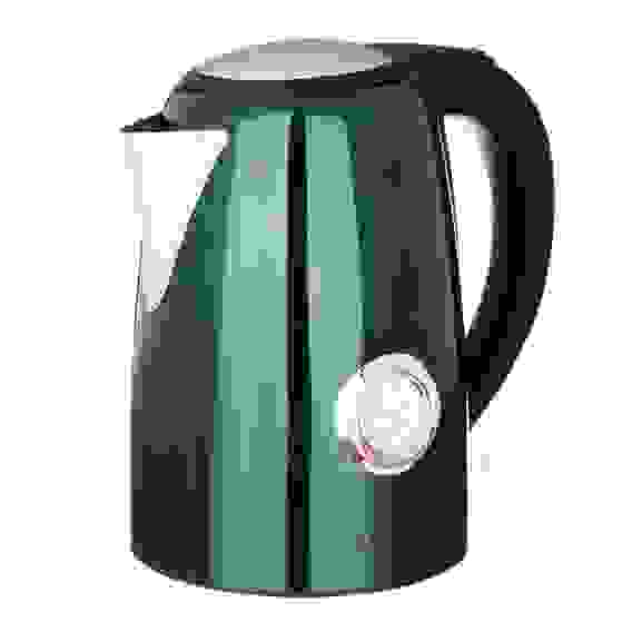 Чайник электрический 1,7л, 2200Вт, скрытый нагр.элемент, автооткл., термометр, сталь LEBEN