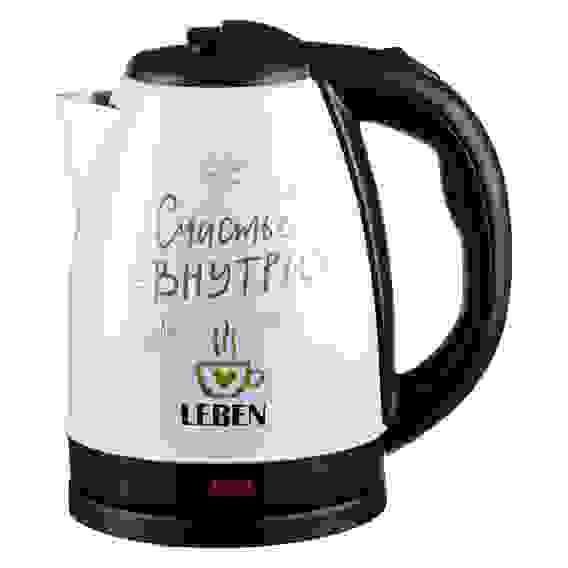 Чайник электрический 1,8л, 1500Вт, нерж. сталь LEBEN