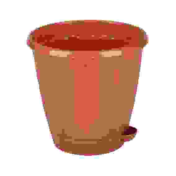 Горшок цв. &quot;Рондо&quot; 3л (коричневый) (уп.24)