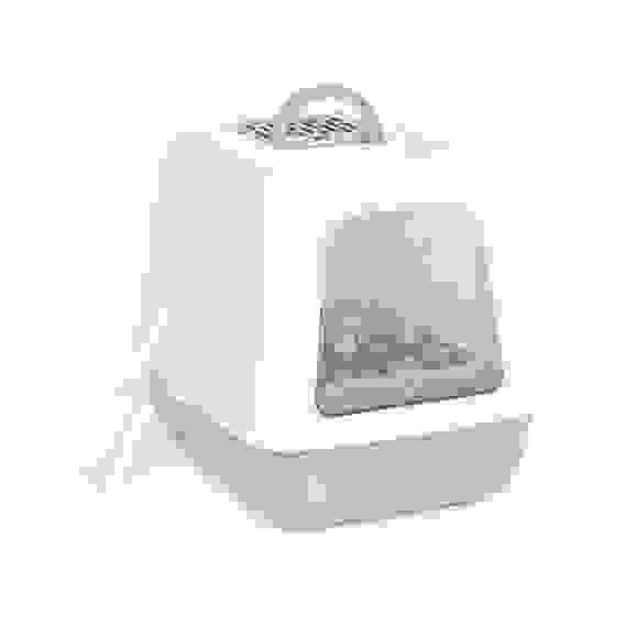 Туалет для кошек закрытый (серый) (уп.1)