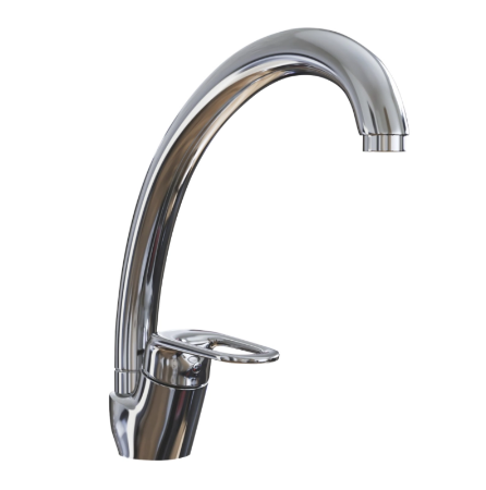 Смеситель для кухни 40k ML05-032 MIXLINE высокий излив боковая ручка (без подводки)