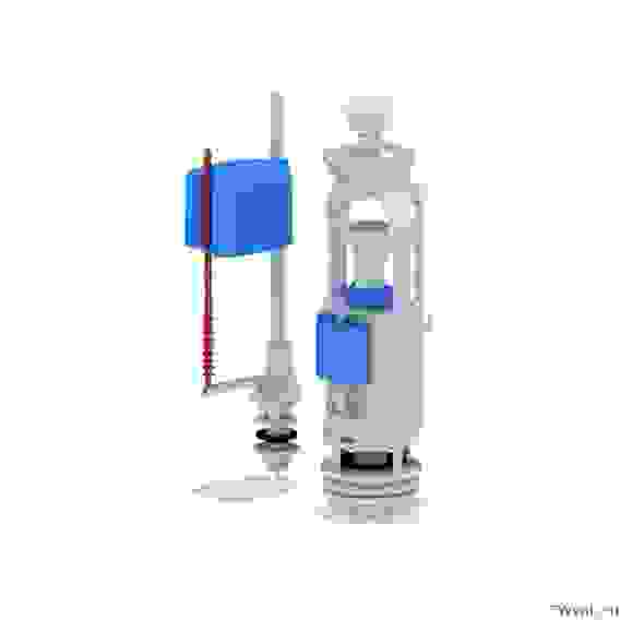 Арматура WC3550 (к смыв бачку 2-ух кноп.нижний подвод, белая)