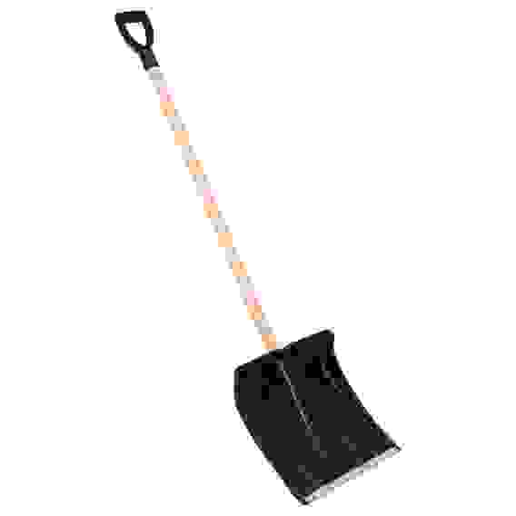 Лопата снеговая \"Снежок\" 380х365мм, с оцинк. планкой в сборе с деревянным черенком и V-обр ручкой