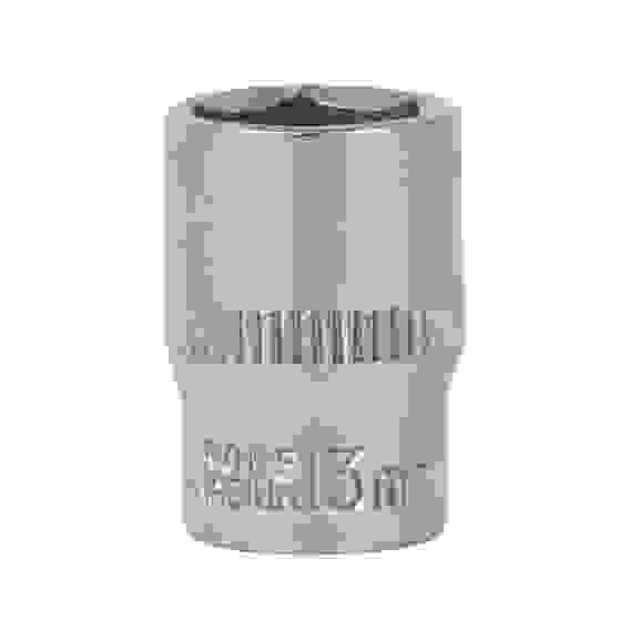 Головка торцевая, 6 граней, 13 мм, 1/4&quot;, хром-ванадий ЕРМАК