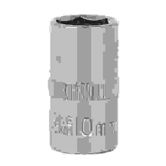 Головка торцевая, 6 граней, 10 мм, 1/4&quot;, хром-ванадий ЕРМАК