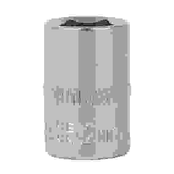 Головка торцевая, 6 граней, 12 мм, 1/4\", хром-ванадий ЕРМАК