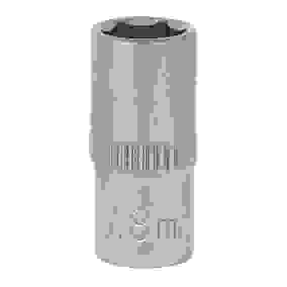 Головка торцевая, 6 граней, 8 мм, 1/4&quot;, хром-ванадий ЕРМАК