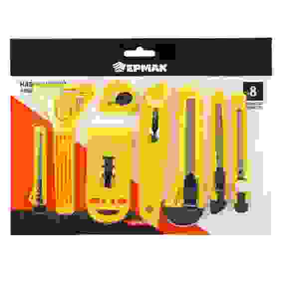 Набор ножей, выдвижные лезвия, 9 мм-4 шт, 18 мм-2 шт, скребки 39 и 50 мм ЕРМАК