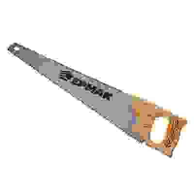 Ножовка по дереву, 500 мм, 7-8 ТРI, каленый зуб, линейка, деревянная рукоятка ЕРМАК