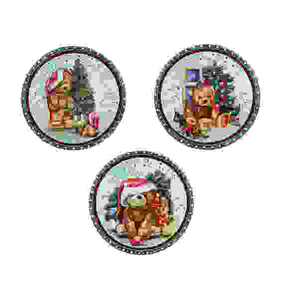 Акция! Подставка под горячее, 20х20см, керамика, 3 дизайна Медвежонок