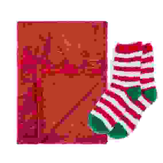 Акция! Плед с сувениром, 130х170см, 100% полиэстер, красный PROVANCE Винтер