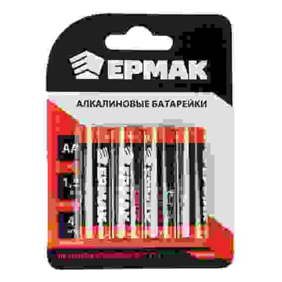Батарейки 4шт, тип AA, "Alkaline" щелочная, BL ЕРМАК, цена за упаковку