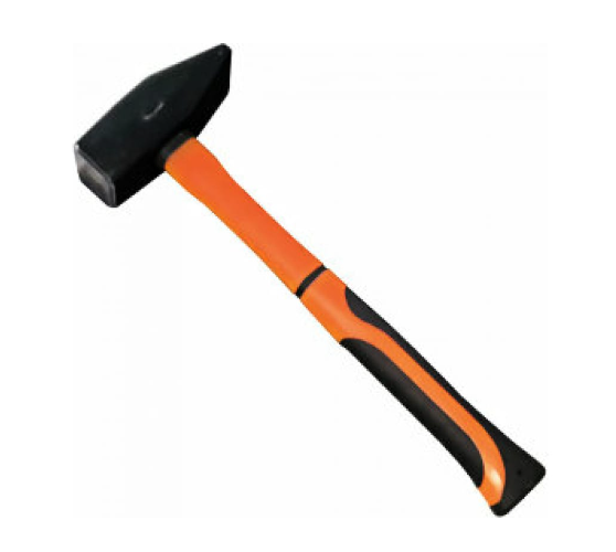 Молоток 400гр. Квадратный боёк, фиберглассовая двухкомпонентная ручка Вихрь 73/6/8/5