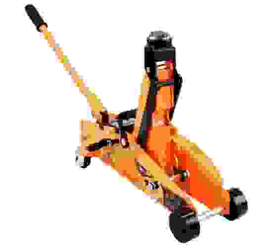 АКЦИЯ! Домкрат гидравлический подкатной ДМК-2,5ФК (2,5 т, 140-390 мм, с фиксатором, в кейсе) Вихрь 7