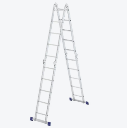 Лестница - трансформер алюминевая 4х5, Россия//Сибртех