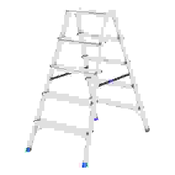 Стремянка 5 ступ., двухсторонняя, алюминиевая Россия// Сибртех