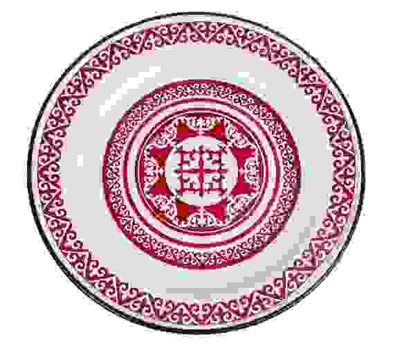 Блюдо 2,0л эм белое с рис [АЙША]