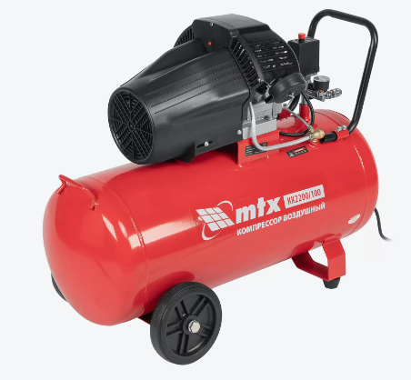Компрессор MTX КК-2200/100 прямой привод 2,2 кВт 100л 350 л/мин масляный