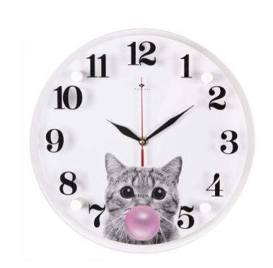 Часы настенные "Кот Bubble Gum"