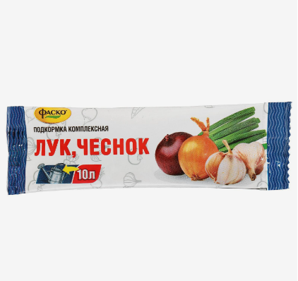 Удобрение сухое Фаско минеральное Лук Чеснок водорастворимое 10гр