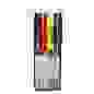 Фломастеры 6 цветов с цветным колпачком, пластик, в ПВХ пенале ClipStudio