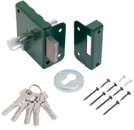 Замок накладной ЗН1-1 (зеленый ) ПТИМАШ (30)