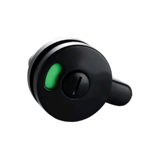 Завертка пластиковая черная с индикатором занятости