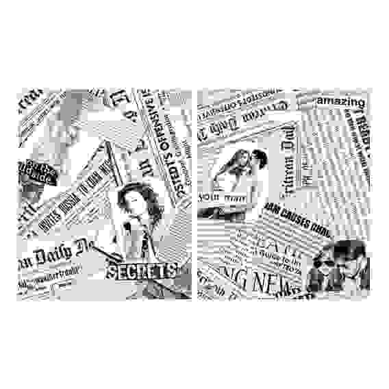 Пакет Газетный микс с вырубной ручкой, 45*38 см, 60 мкм, ламинат