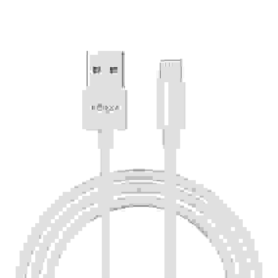 Кабель для зарядки Эталон iP, 1м, Быстрая зарядка 2.4А, 12W, TPE, белый, кейс FORZA