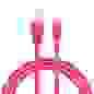 Кабель для зарядки Комфорт iP, 1м, 1А, PVC, прорезиненный, 5 цветов, пакет FORZA