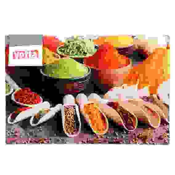 Доска разделочная стеклянная, 20х30х0,4см, 2 дизайна Специи VETTA