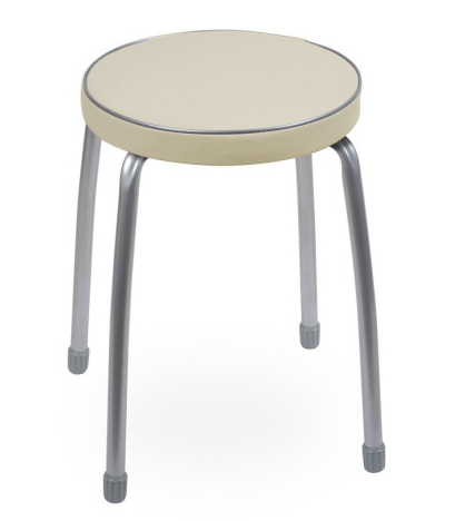 Табурет Фаворит2/Фабрик-2 серый без об 4 опоры Ника