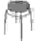 Табурет Элит1 темно-серый 4опоры круглое сидение Ника