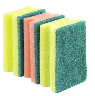 Губка бытовая с чистящим слоем 3шт &quot;МИНИ&quot;